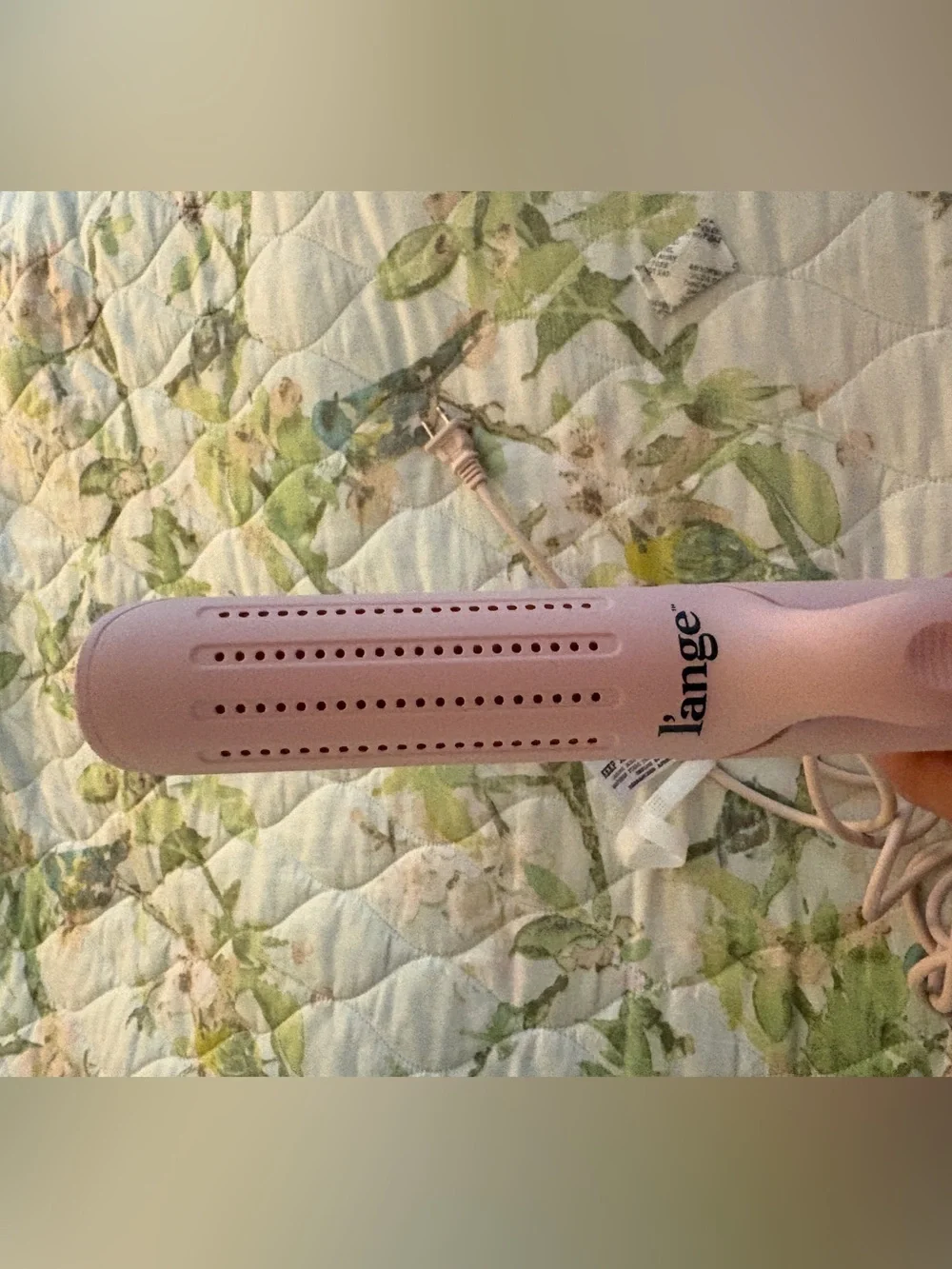 L'ange Le Duo 360 Airflow Styler Standard Size Pink Flat Iron Hair Curling